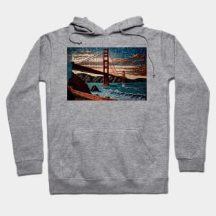 Mosaic Golden Gate Bridge Landcsape | San Francisco | California Hoodie